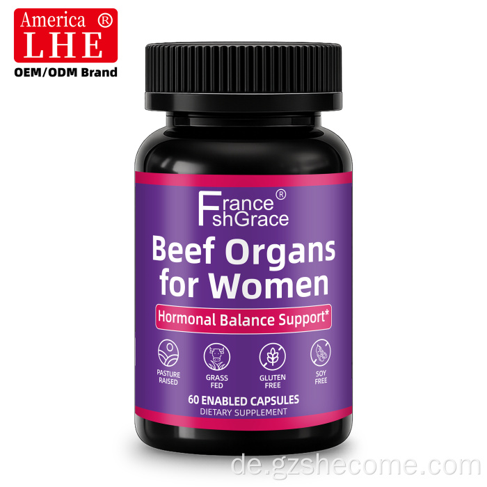 Neu eingetroffenes Shecome Womens Primal Rinderorgan-Ergänzungsmittel